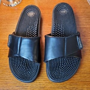 Kenkoh Black Massage Sandals Slides US 12 EU 43-
